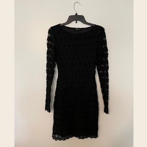 Jump Apparel Long Sleeve Lace Mini Dress